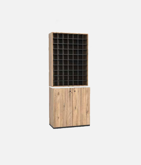 Boubaz - BARBER FURNITURE - TOWEL SHELF AND CABINET (80x40x220)